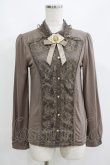 画像1: axes femme / リボンブローチ付きトップス M ベージュ H-25-06-12-1040-AX-TO-NS-ZH (1)