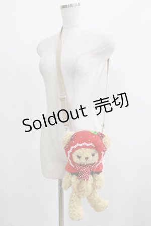 画像: BABY,THE STARS SHINE BRIGHT / いちごになりたいくまくみゃちゃんポシェット  ミルクティー H-25-06-12-1049-BA-BG-NS-ZH