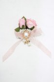 画像1: Miss Point（海外ロリータブランド） / 木香薔薇ピンク花ブローチ  ピンク H-25-06-12-1053-EL-AC-NS-ZH (1)