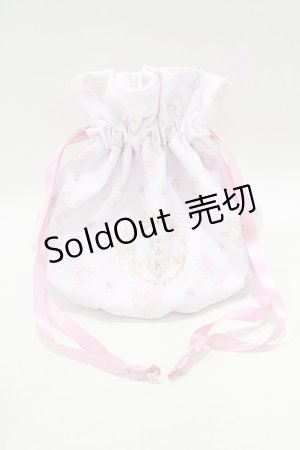 画像: Maison de FLEUR / ウィッシュミーメル&シナモロール 巾着  ピンク H-25-06-12-1061-LO-ZA-NS-ZH