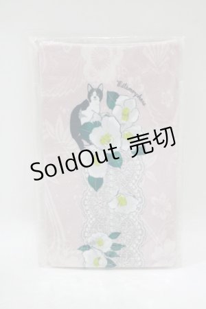 画像: metamorphose / 椿爛漫〜ねこのかくれんぼ〜プリントオーバーニー  ピンク H-25-06-12-1063-ME-ZA-NS-ZH