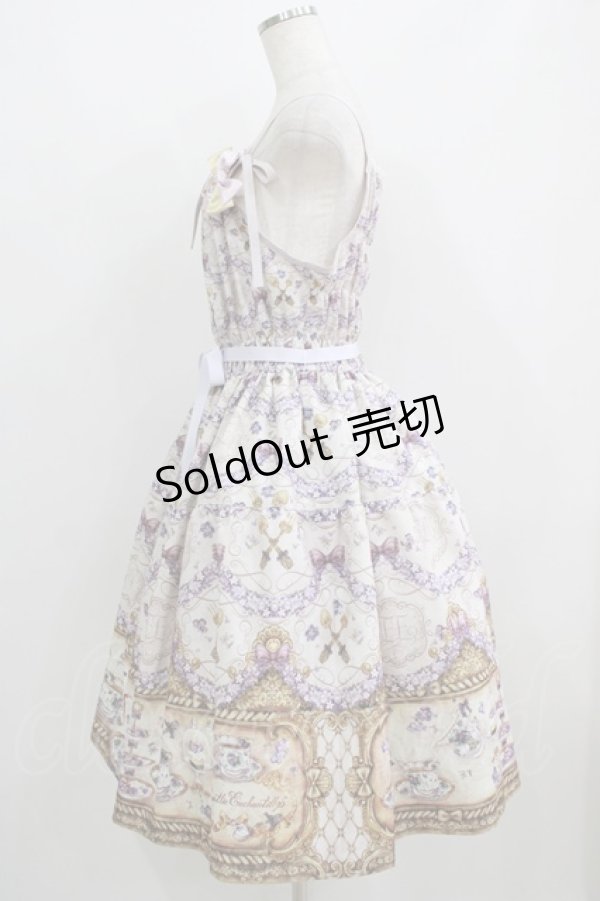 画像2: Enchantlic Enchantilly / すみれのお茶会ティアードジャンパースカート L さくらピンク H-25-06-12-1010-LO-OP-NS-ZH (2)