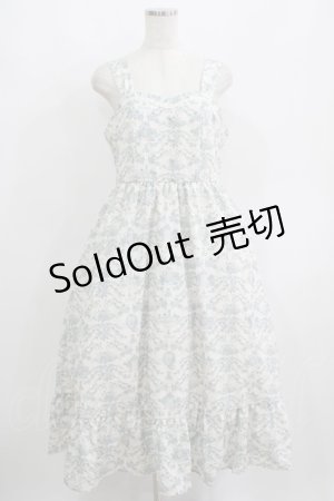 画像: m petit by misako / NINA’Sコラボジャンパースカート LL オフ/サックス H-25-06-12-1020-LO-OP-NS-ZH