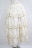 画像2: Miss Point（海外ロリータブランド） / 森林円舞曲四段レース スカート L 生成り H-25-06-12-1022-EL-SK-NS-ZH (2)