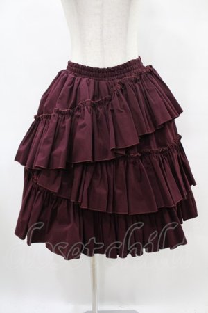 画像: Vallee lys / "Sweet alyssum series"イレギュラースカート  ワイン H-25-06-12-020-0-SK-KB-ZH