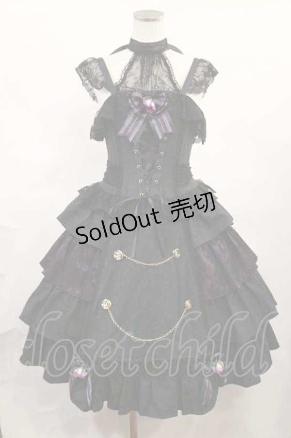 画像1: ALICE and the PIRATES / Sweet Devilジャンパースカート Free ブラック H-25-06-13-001-PA-OP-NS-ZH (1)