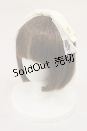 画像: Angelic Pretty / キルトリボンチャームカチューシャ  アイボリー H-25-06-13-038-AP-AC-NS-ZH