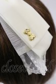 画像2: Angelic Pretty / キルトリボンチャームカチューシャ  アイボリー H-25-06-13-038-AP-AC-NS-ZH (2)
