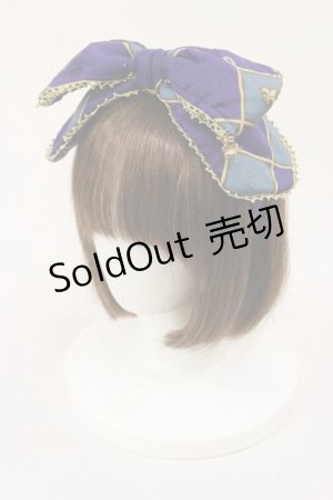 画像: metamorphose / 主の書斎リボンカチューシャ  ネイビー H-25-06-13-039-ME-AC-NS-ZH