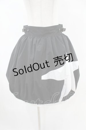 画像: MILK / starバルーンスカート  ブラック×ホワイト H-25-06-13-1034-ML-SK-KB-ZT419
