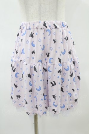 画像: Candy Stripper / MOONLIT NIGHT CATS SKIRT 2(M) ラベンダー H-25-06-13-1039-PU-SK-KB-ZH