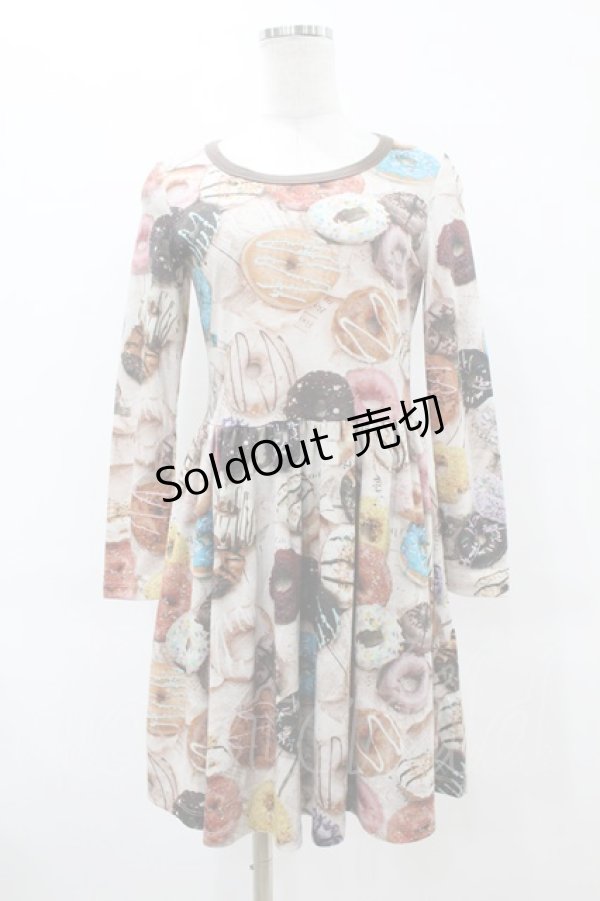 画像1: MILK / DONUTカットワンピース  チョコクリームベース×チョコ H-25-10-24-007-ML-OP-KB-ZH (1)