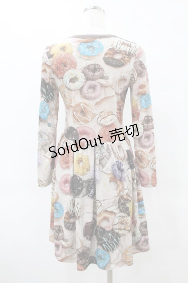 画像2: MILK / DONUTカットワンピース  チョコクリームベース×チョコ H-25-10-24-007-ML-OP-KB-ZH (2)