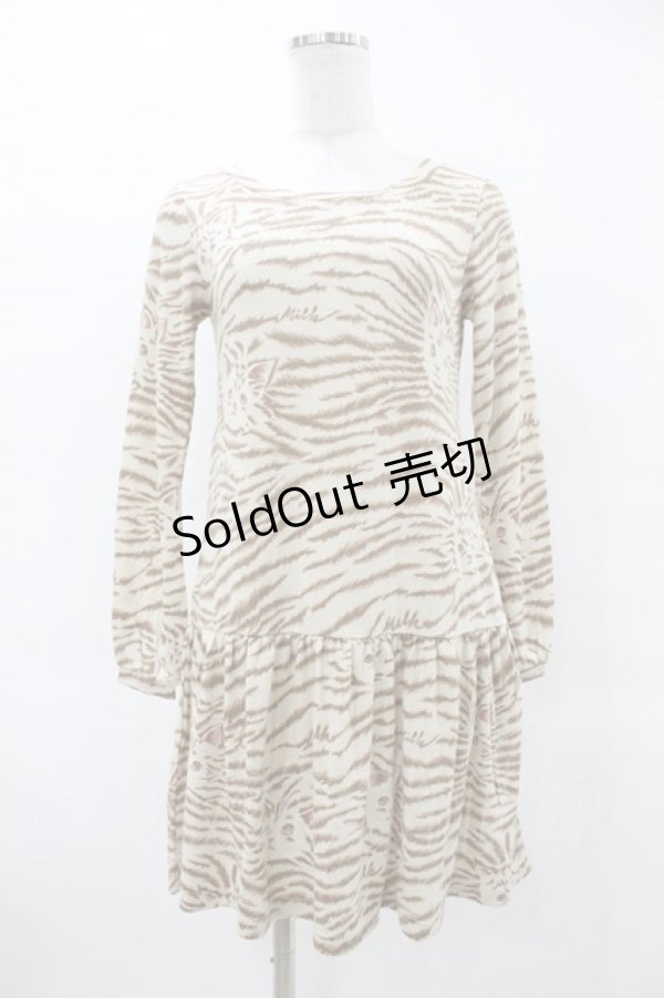 画像1: MILK / Kittenワンピース  ベージュベース H-25-10-24-005-ML-OP-KB-ZH (1)