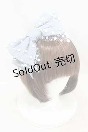 画像: Melody BasKet / Dollyリボンカチューシャ  サックス H-25-06-13-1002-LO-AC-KB-ZH