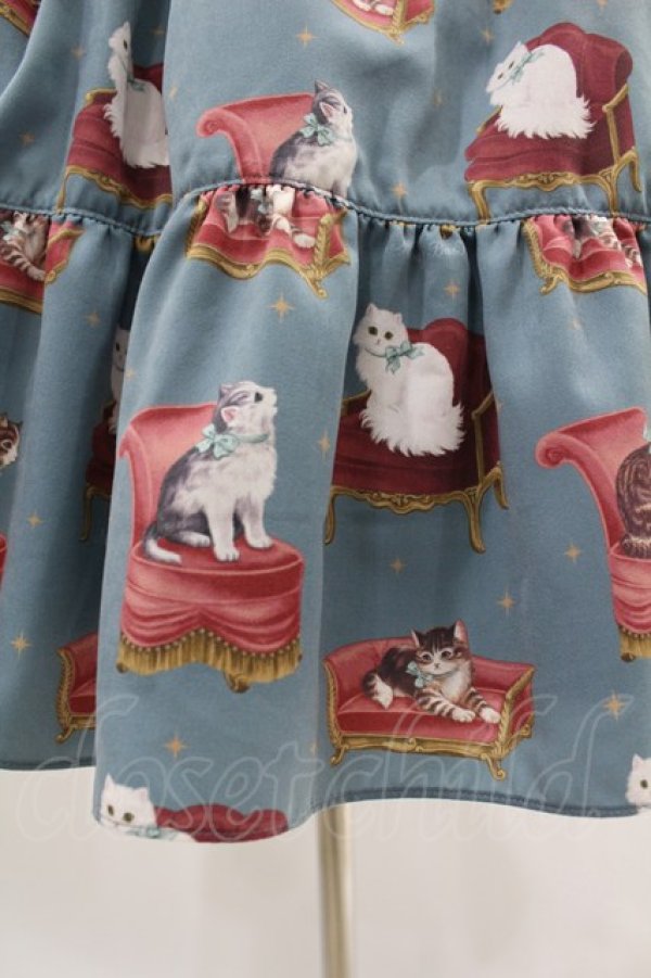 画像5: Melody BasKet / Cats castleレースヨークワンピース M ブルーグリーン H-25-06-13-1023-LO-OP-KB-ZH (5)