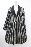 画像1: Candy Stripper / OLYMPIAN STRIPE PLEATS ONE-PIECE 1(S) BLACK×OFF WHITE H-25-06-13-1028-PU-OP-KB-ZT419 (1)