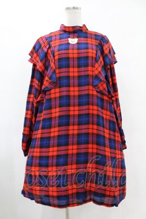 画像: Candy Stripper / GLUMLY BEAR CHECK ONE-PIECE 2(M) RED H-25-06-13-1029-PU-OP-KB-ZH