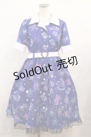 画像: Angelic Pretty / Neon Star Dinerワンピース Free ブルー H-25-06-13-006-AP-OP-NS-ZH