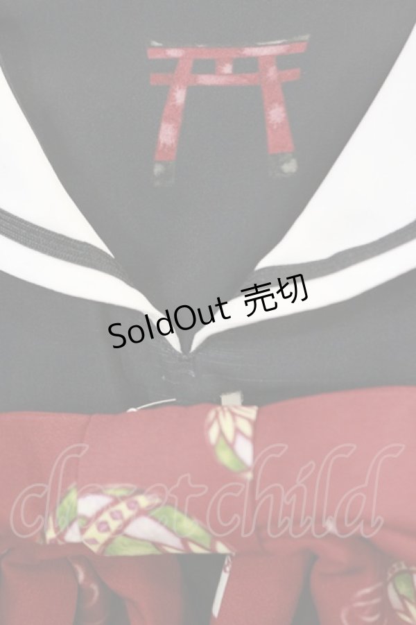 画像4: Royal Princess Alice / お狐様ワンピース/絢爛白狐(たまコラボレーション) Free ブラック H-25-06-13-008-LO-OP-NS-ZH (4)