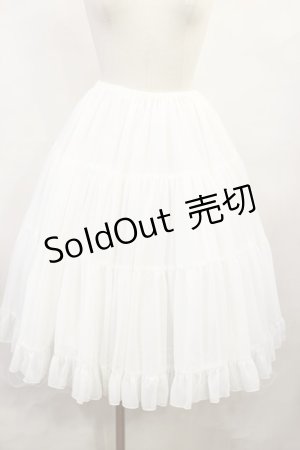 画像: Victorian maiden / ボリュームシフォンペチコートスカート Free オフ H-25-06-13-009-CL-SK-NS-ZH
