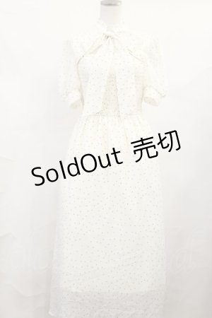 画像: evelyn / ドットリボンワンピース Free アイボリー H-25-06-13-016-LO-OP-NS-ZH