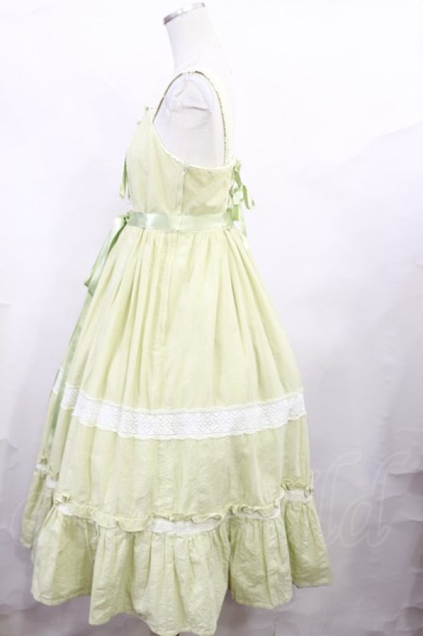 画像2: Angelic Pretty / Antique Ladyジャンパースカート Free グリーン H-25-06-13-002-AP-OP-NS-ZH (2)