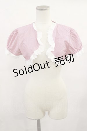 画像: Heart E / ギンガムチェックボレロ Free レッド H-25-06-13-019-LO-TO-NS-ZH