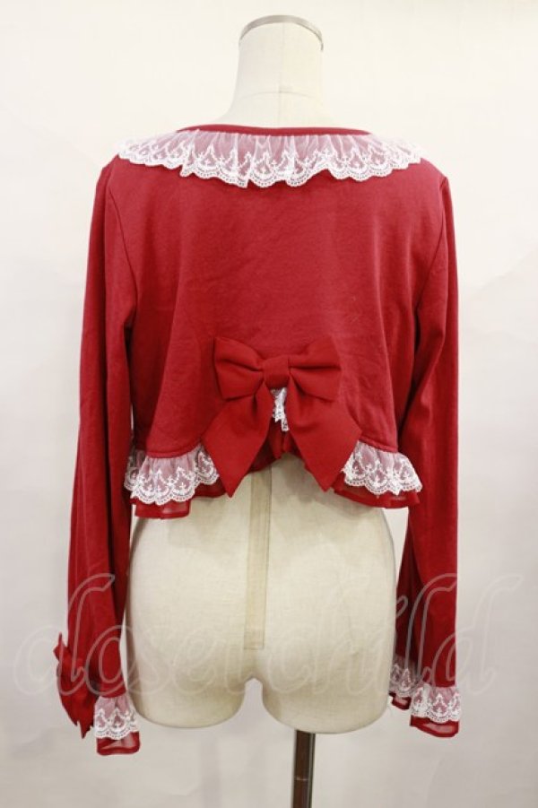 画像2: Angelic Pretty / Lacy Princessカットボレロ Free レッド H-25-06-13-021-AP-TO-NS-ZH (2)