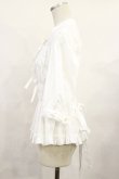 画像2: metamorphose / スタンドカラーシャーリングブラウス サイズ1（通常サイズ） ホワイト H-25-06-13-025-ME-BL-NS-ZH (2)