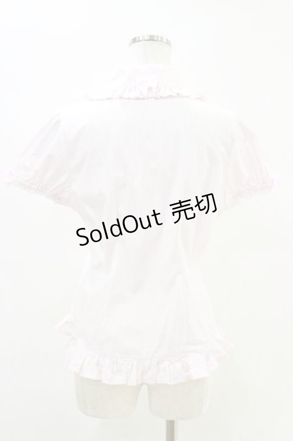 画像2: BABY,THE STARS SHINE BRIGHT / ストライプフリルブラウス Free ピンク H-25-06-14-1051-BA-BL-NS-ZH (2)
