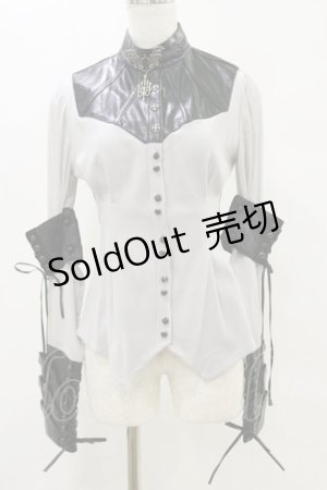 画像: Lilith House（海外ロリータブランド） / WYRM BREATHブラウス S グレー H-25-06-14-1054-EL-BL-NS-ZH
