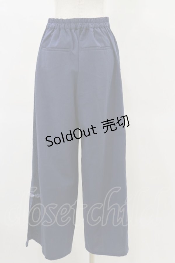 画像2: axes femme / チャイナ釦スリットパンツ Free ネイビー H-25-06-14-1055-AX-PA-NS-ZH (2)