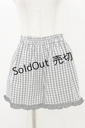 画像: Ank Rouge / ギンガムキュロット  ブラック H-25-06-14-1056-CA-PA-SK-ZH