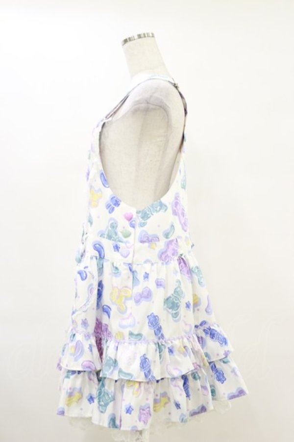 画像3: Angelic Pretty / Jelly Candy Toysハートサロペット Free シロ H-25-06-14-1064-AP-OP-NS-ZH (3)