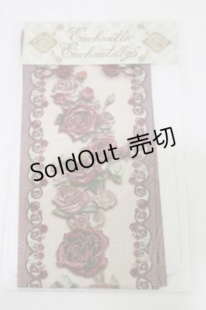 画像: Enchantlic Enchantilly / 薔薇を纏うクルーソックス  生成り H-25-06-14-1009-LO-ZA-NS-ZH