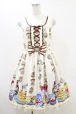 画像1: Angelic Pretty / Honey Cakeラウンドジャンパースカート Free アイボリー H-25-06-14-1072-AP-OP-NS-ZH (1)