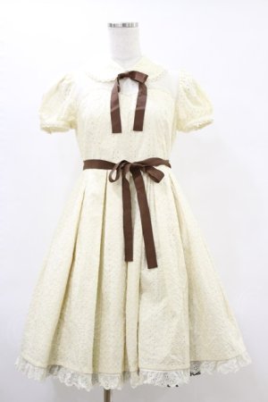 画像: Angelic Pretty / クラシックガーデンワンピース Free アイボリー H-25-06-14-1074-AP-OP-NS-ZH