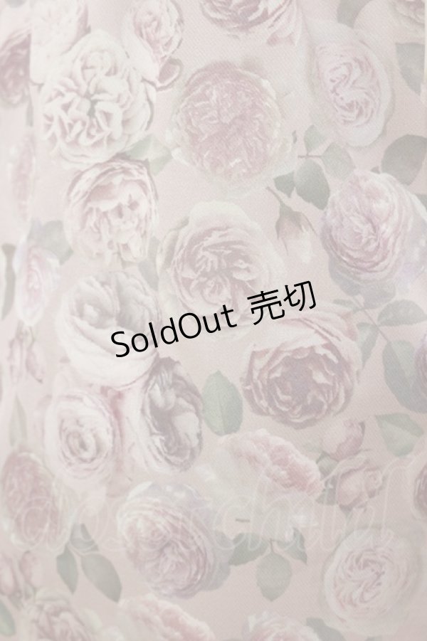 画像4: axes femme / ラヴィアンローズ柄ワンピース M ピンク H-25-06-14-1078-AX-OP-NS-ZH (4)