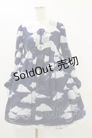 画像: Angelic Pretty / Misty Skyワンピース Free ネイビー H-25-06-14-1079-AP-OP-NS-ZH