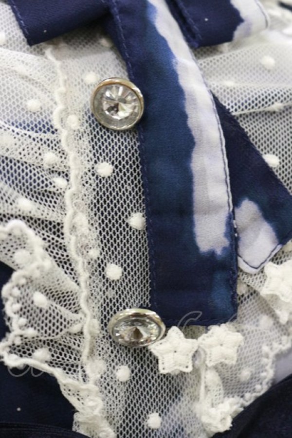画像4: Angelic Pretty / Misty Skyワンピース Free ネイビー H-25-06-14-1079-AP-OP-NS-ZH (4)