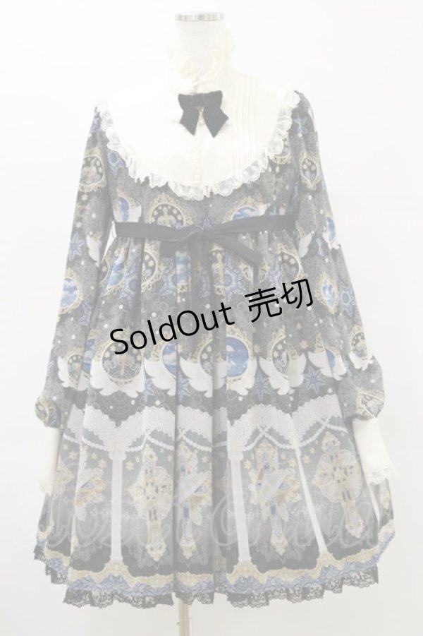 画像1: Angelic Pretty / Celestialワンピース Free ブラック H-25-06-14-1080-AP-OP-NS-ZH (1)