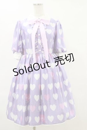 画像: Angelic Pretty / Dolly Heartワンピース Free ラベンダー H-25-06-14-1081-AP-OP-NS-ZH