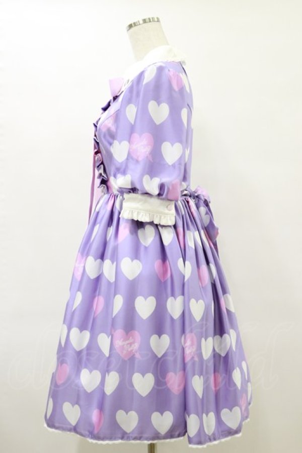 画像3: Angelic Pretty / Dolly Heartワンピース Free ラベンダー H-25-06-14-1081-AP-OP-NS-ZH (3)