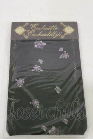 画像: Enchantlic Enchantilly / すみれのお茶会オーバーニーソックス  ブラック H-25-06-14-1018-LO-ZA-NS-ZH