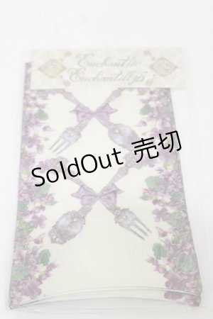 画像: Enchantlic Enchantilly / すみれの花園オーバーニーソックス  生成り H-25-06-14-1020-LO-ZA-NS-ZH