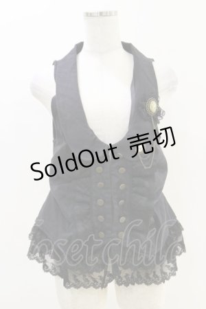 画像: axes femme / 裾レースベスト M ブラック H-25-06-14-1042-AX-TO-NS-ZH