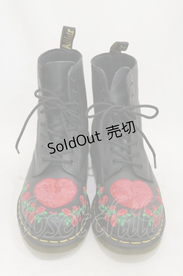 画像1: Dr.Martens （Getta Grip） / PASCAL HEARTSブーツ UK7(約26cm) ブラック H-25-06-15-001-PU-SH-KB-ZH (1)