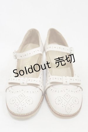 画像: Jane Marple / トゥリボンのメリージェーンシューズ S オフホワイト H-25-06-15-004-JM-SH-KB-ZH