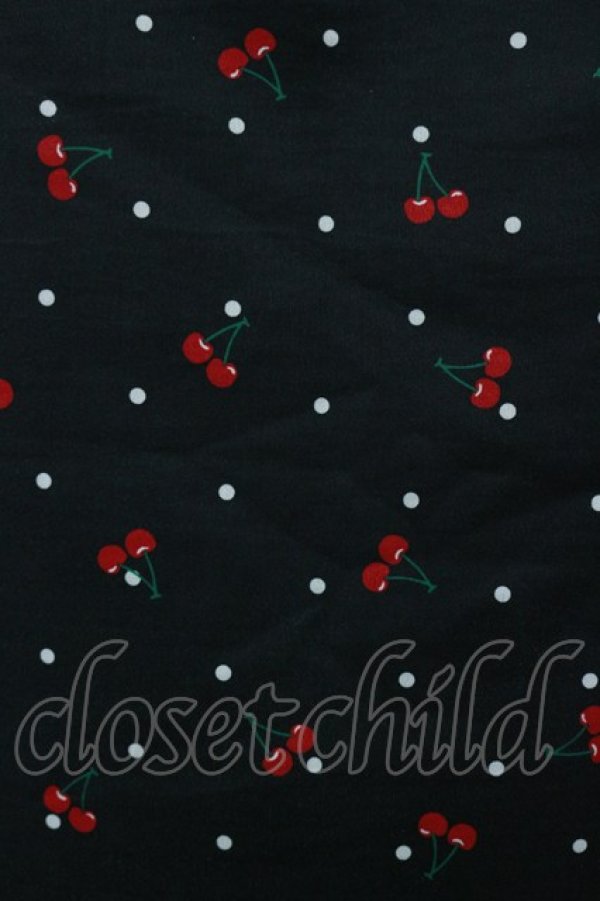 画像3: Candy Stripper / TINY CHERRY CAMISOLEワンピース  ブラック H-25-06-15-044-PU-OP-KB-ZH (3)